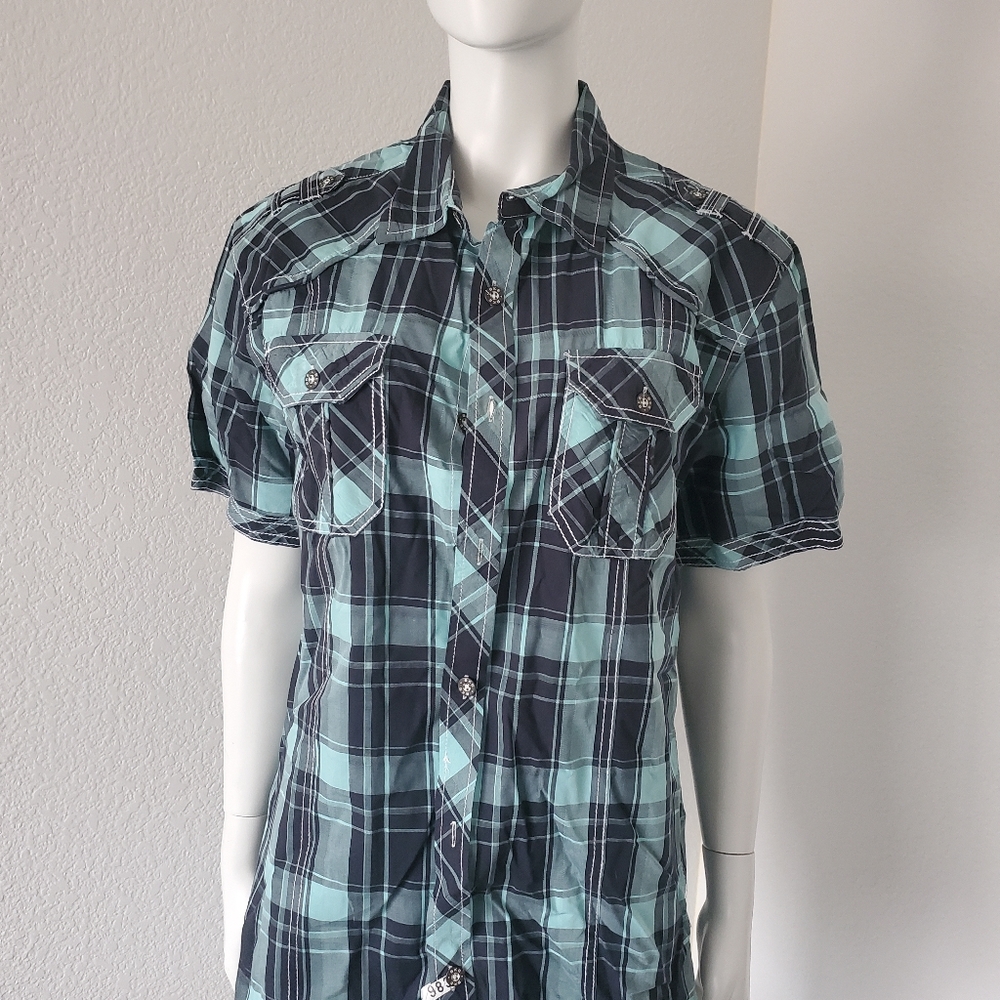 BKE, button up, half sleeve shirt